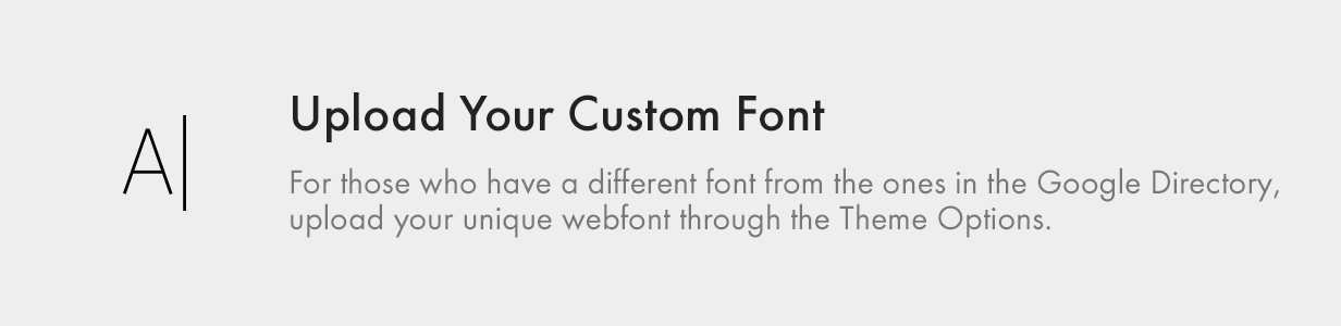 Upload your Custom Font