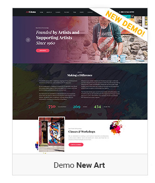 New Art - Education WordPress Theme