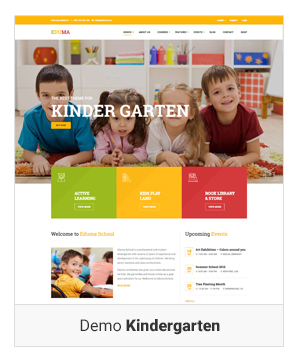 Education WordPress theme - Demo kindergarten