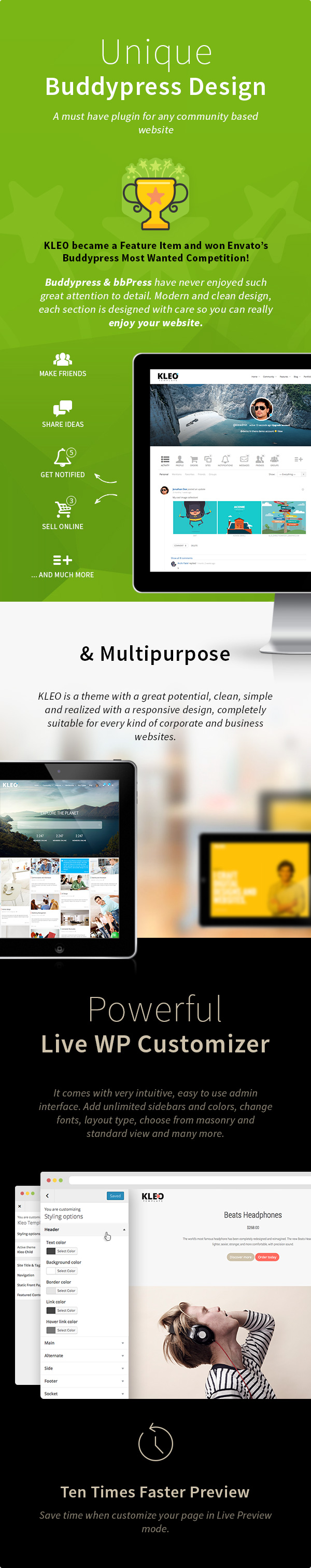 KLEO - Pro Community Focused, Multi-Purpose BuddyPress Theme - 8