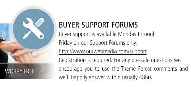Buyer Support Forums Available