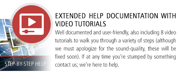 Extended Documenation and Video Tutorials