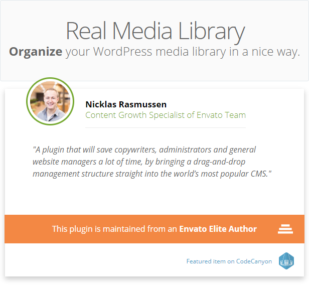 WordPress Real Media Library - Media Categories / Folders File Manager - 5