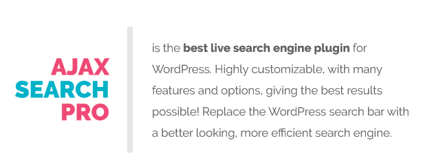 Ajax Search Pro - Live WordPress Search & Filter Plugin - 2