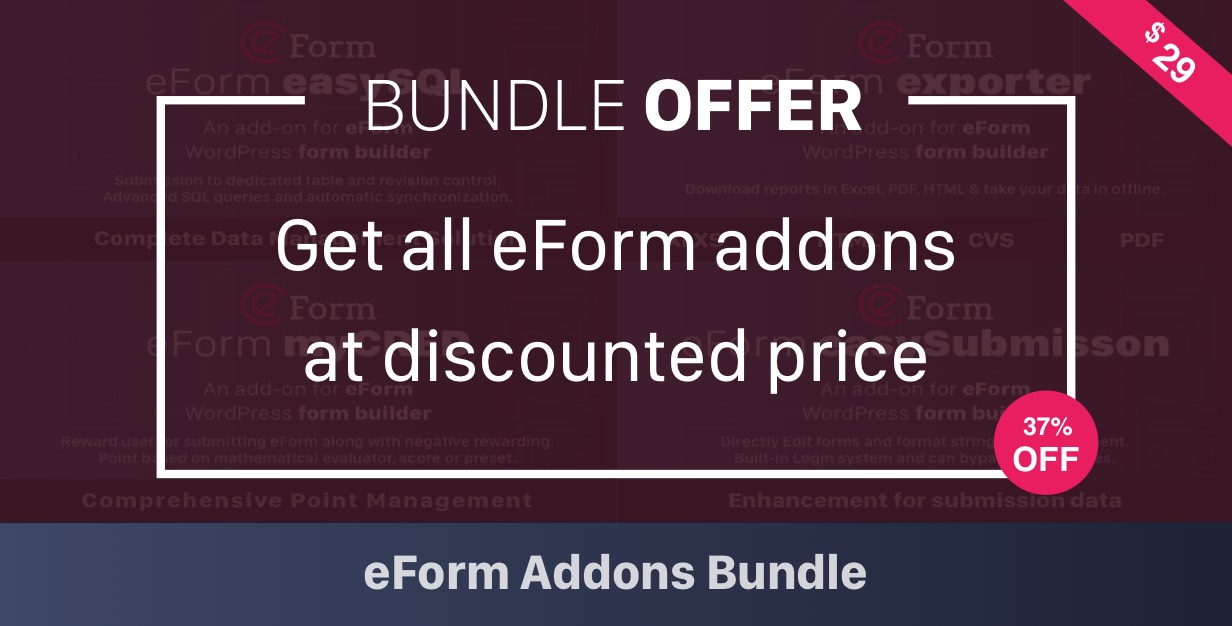 Buy EForm Addon Bundle