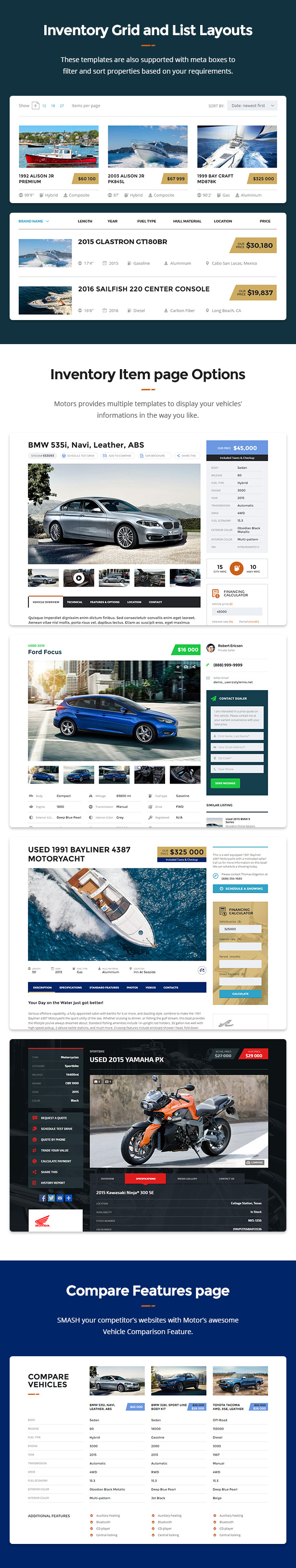 Motors - Car Dealer and Rental, Classified WordPress theme - 5