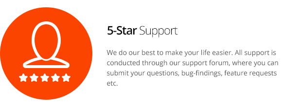 5-star support