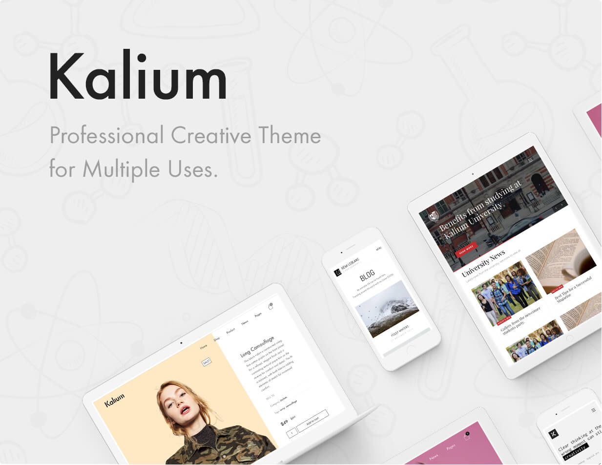 Kalium — Proffesional Creative Theme for Multiple Uses
