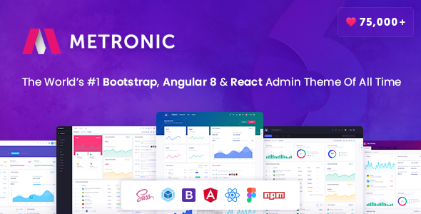 Metronic - Bootstrap 4, Angular 8, React Admin Dashboard Theme