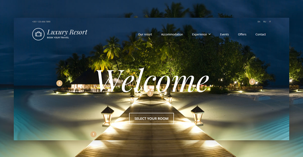 Luxury Resort WordPress Theme