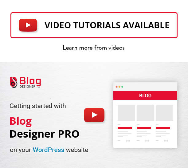 getting started with Blog Designer PRO is very easy