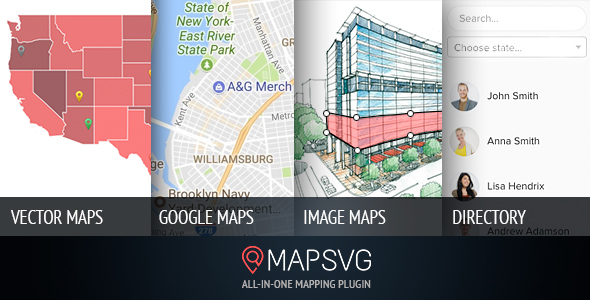 MapSVG: the last WordPress map plugin you'll ever need: Interactive Vector / Image / Google Maps