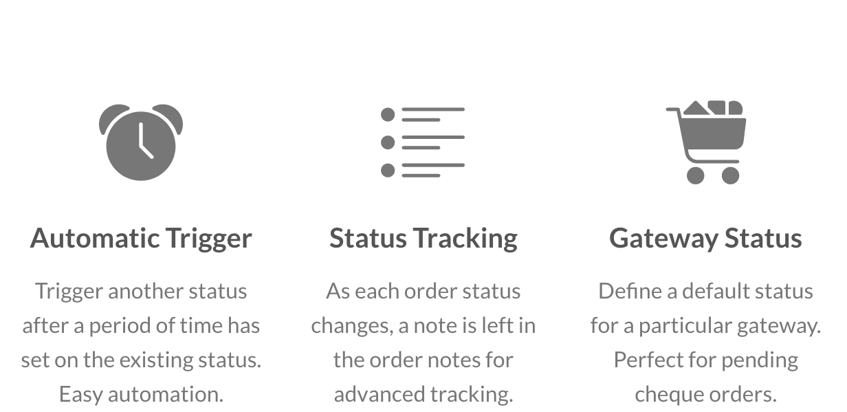 Automatic Trigger, Status Tracking and Gateway Status