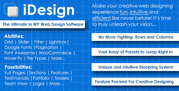iDesign - The ultimate in WP web design software - CodeCanyon Item for Sale