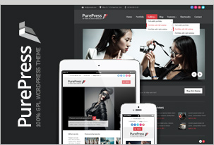 PurePress - responsive & retina-ready portfolio WordPress theme