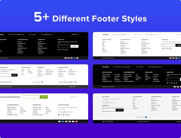 Shopify Kala with 5 footer options