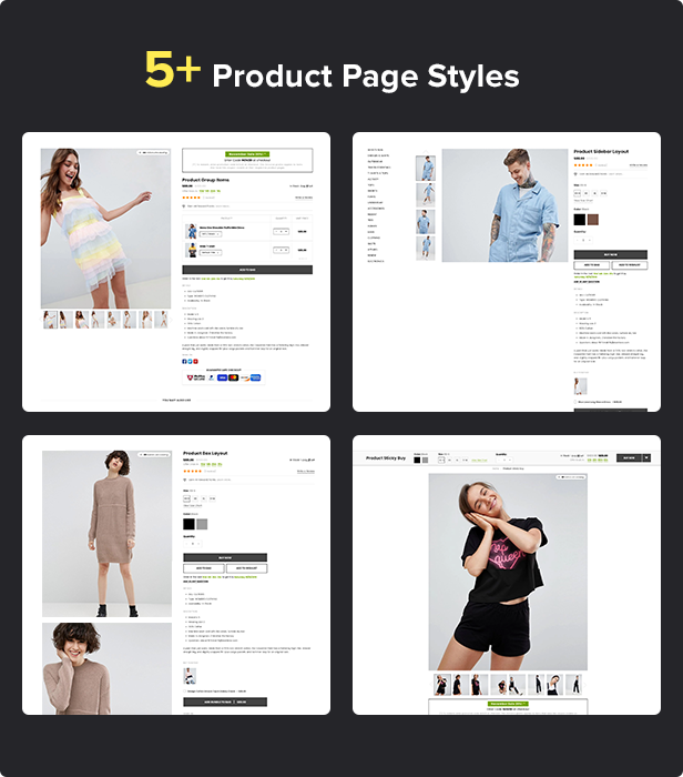 Shopify Kala with 9 detail pages
