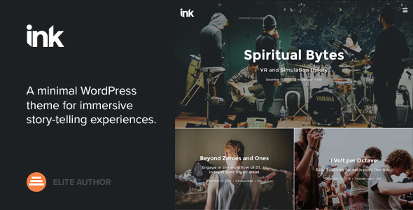 Ink — A WordPress Blogging theme to tell Stories