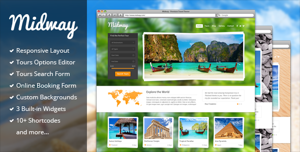 Midway - Responsive Travel WP Theme