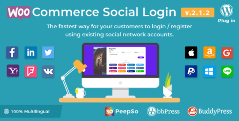 WooCommerce Social Login - WordPress Plugin
