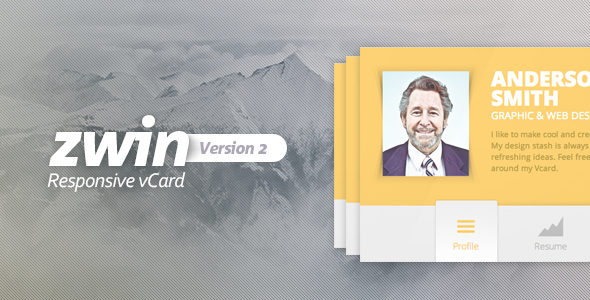 Zwin - Responsive Vcard Template