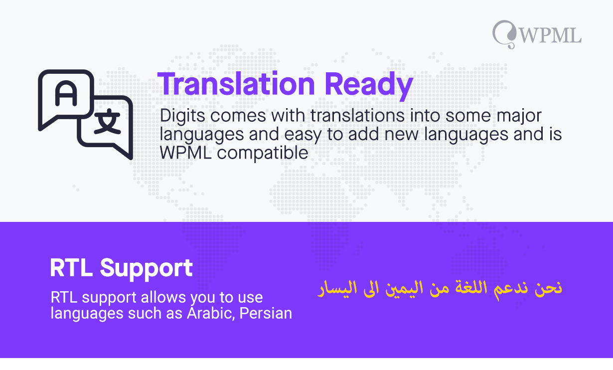 translation ready and rtl support
