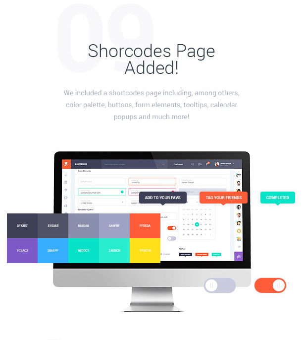 Shortcodes Page Added