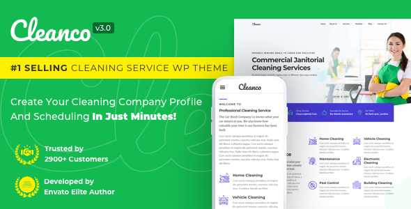 Cleanco 3 - Cleaning Service Company WordPress Theme