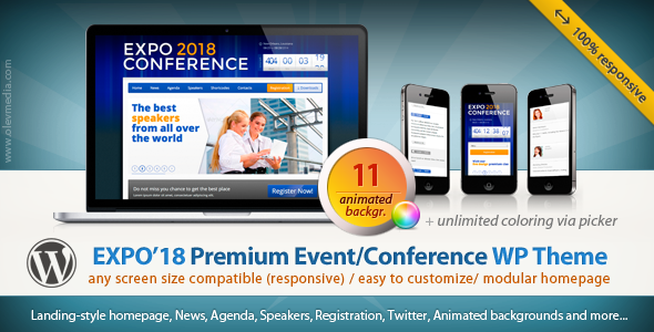 Expo18 Responsive Event Conference WordPress Theme