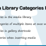 Media Library Categories Premium