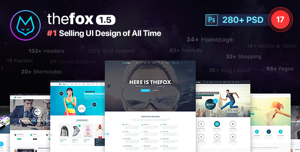 TheFox | Multi-Purpose PSD Template