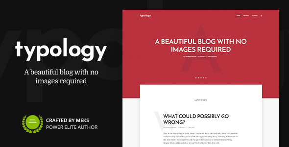Typology - Minimalist WordPress Blog & Text Based Theme