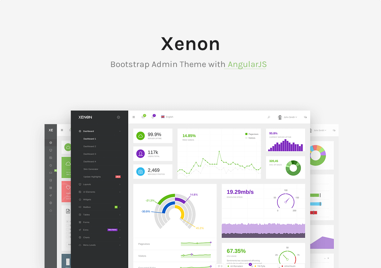 Xenon - Bootstrap Admin Theme with AngularJS - 6