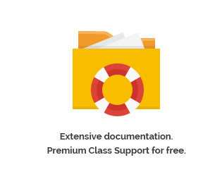 Extensive documentation. Premium Class Support for free.