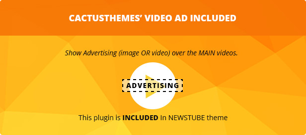 Video Ads Plugin included