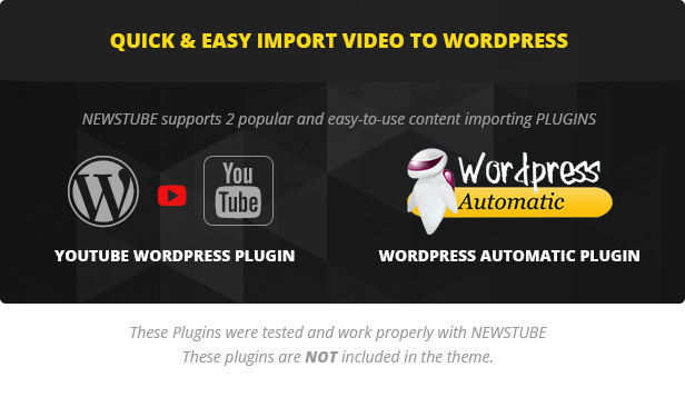 NEWSTUBE support 2 video importing plugins