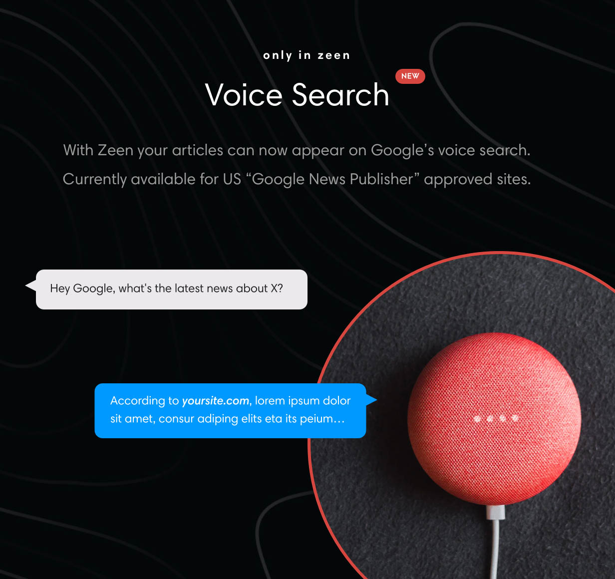Theme with Voice Search