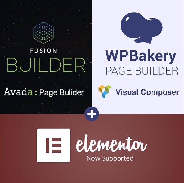 Compatible with Avada Fusion Builder & WP bakery page builder aka Visual Composer & elementor