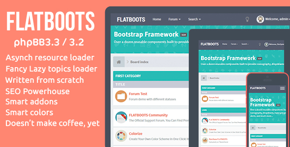 FLATBOOTS | High-Performance and Modern Theme For phpBB