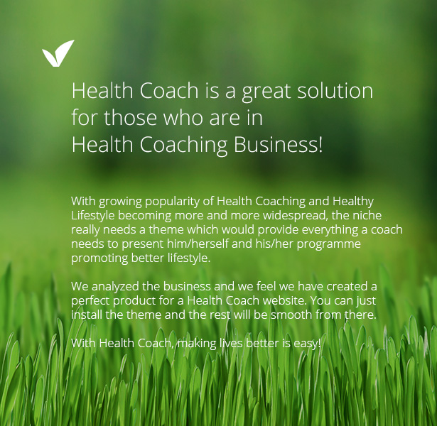 Health Coach - Personal Trainer WordPress theme - 1