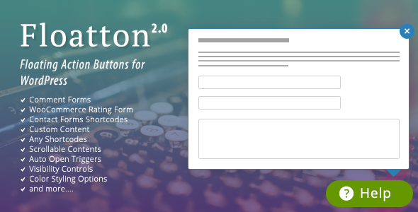 Floatton | WordPress Floating Action Button with Pop-up Contents for Forms or any Custom Contents