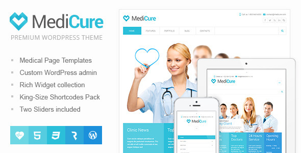 MediCure – Health  & Medical Wordpress Theme