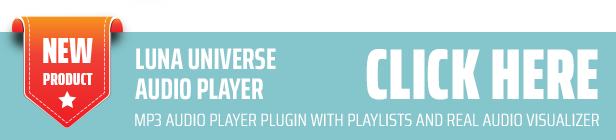 Luna Audio Player Plugin with Playlists and Audio Visualizer