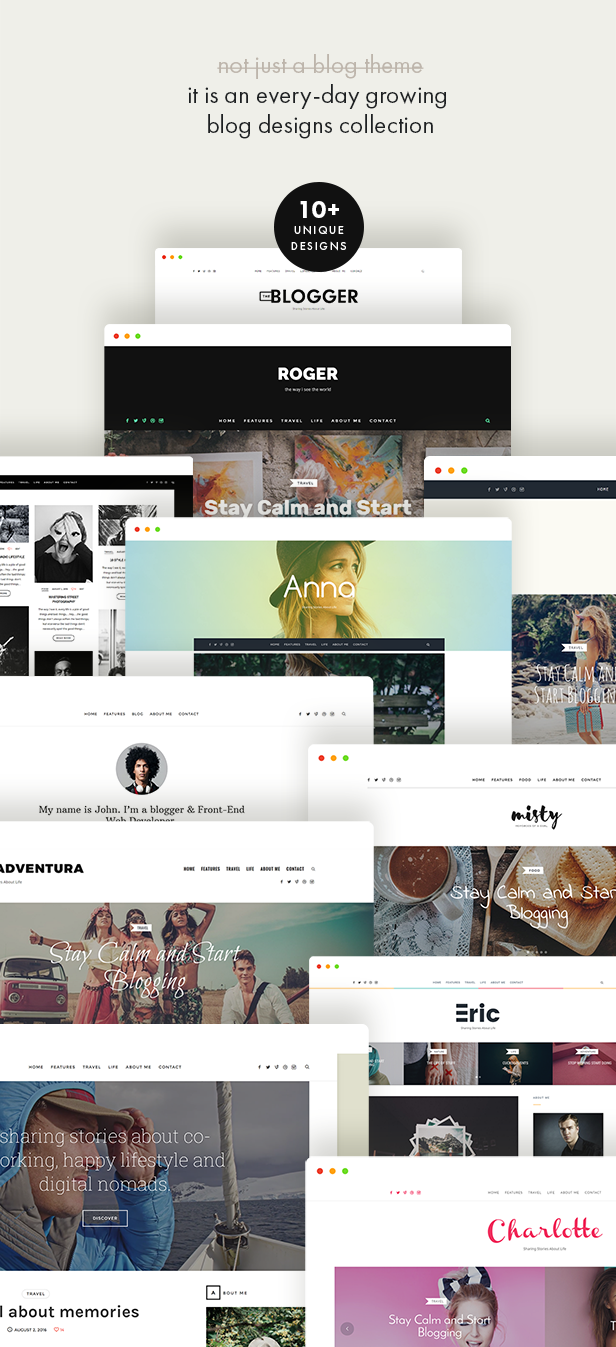 theblogger theme features