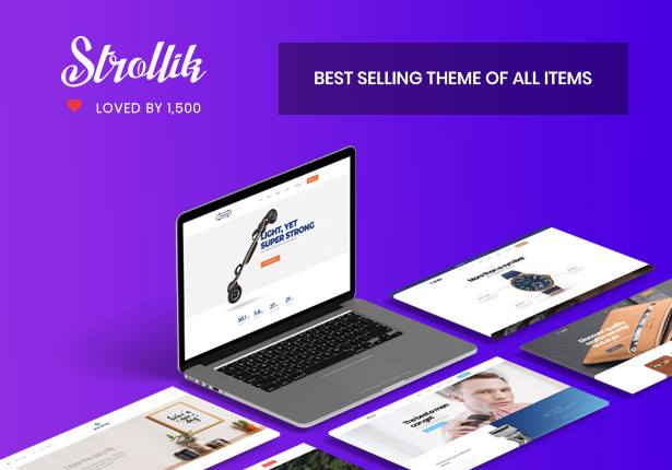 best Strollik single product WooCommerce WordPress theme