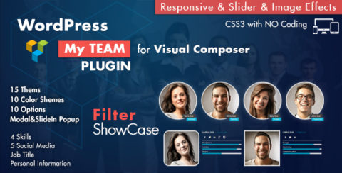 Team Showcase for Visual Composer WordPress Plugin
