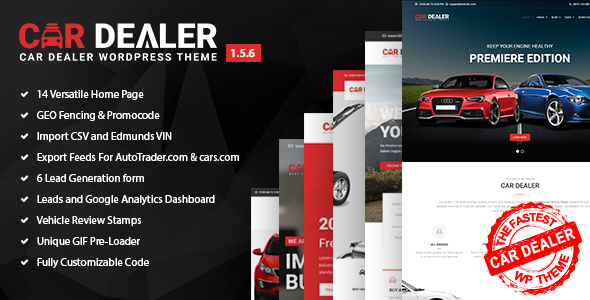 Car Dealer -  Automotive Responsive WordPress Theme