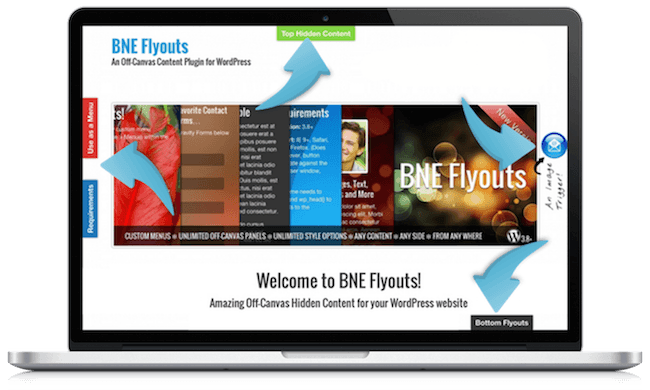 Flyouts - Off Canvas Custom Content for WordPress - 1