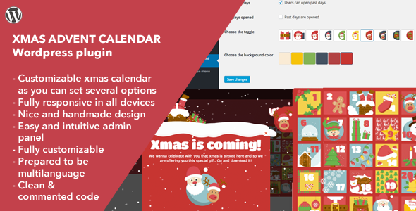Xmas Advent Calendar - Wordpress Plugin