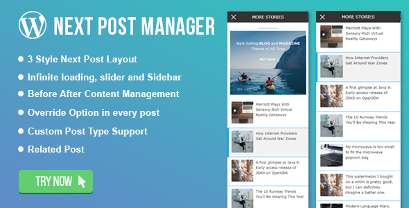 WordPress Infinite Related Post Manager - CodeCanyon Item for Sale